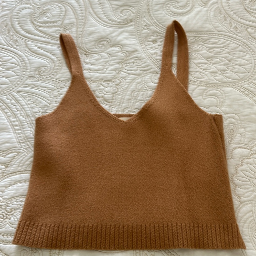Cropped sweater vest. Worn once!